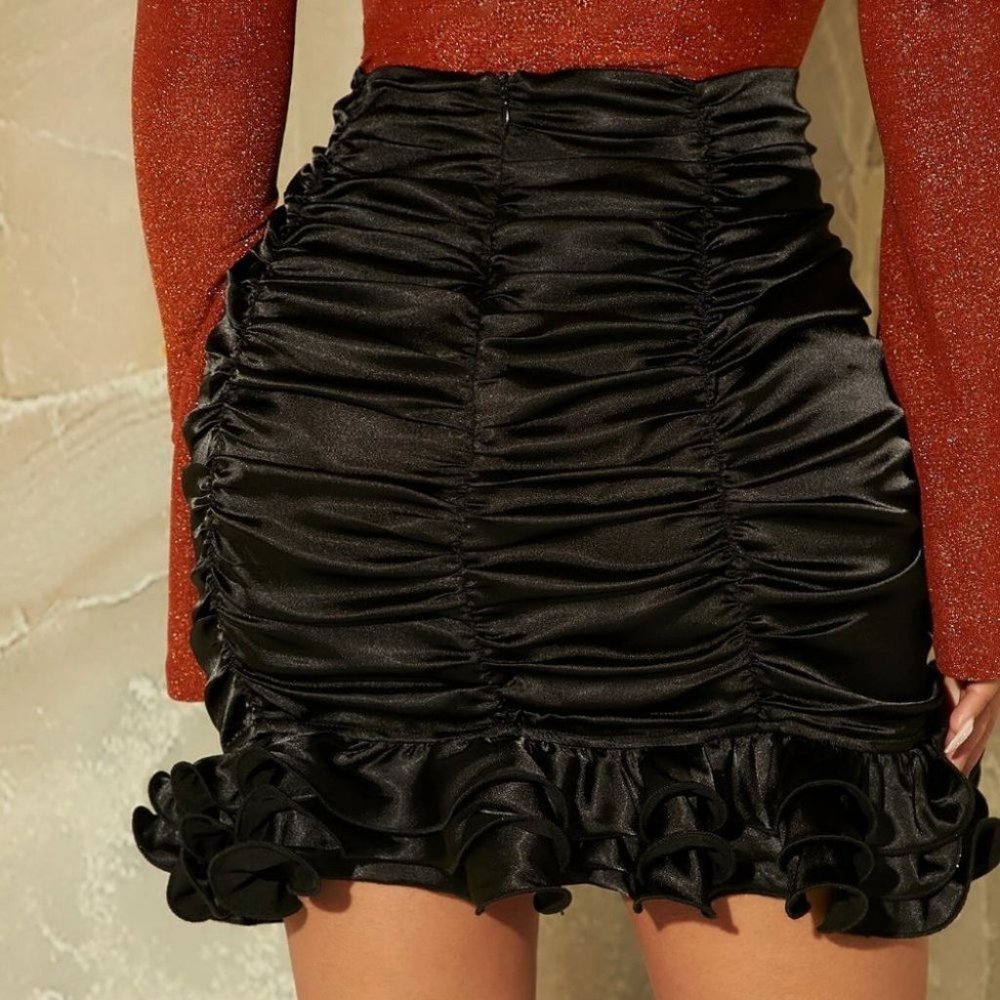 Black Womens Bodycon Skirt - Picture 5 of 5